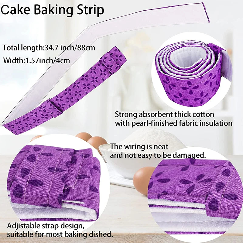 Bake Even Strips – Absorbent Cotton Cake Pan Dampener Cake Baking Strip PRIMED