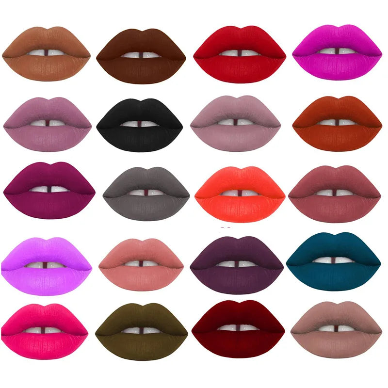 Velvet Matte Lipstick Bold Colors – Waterproof Long-Lasting