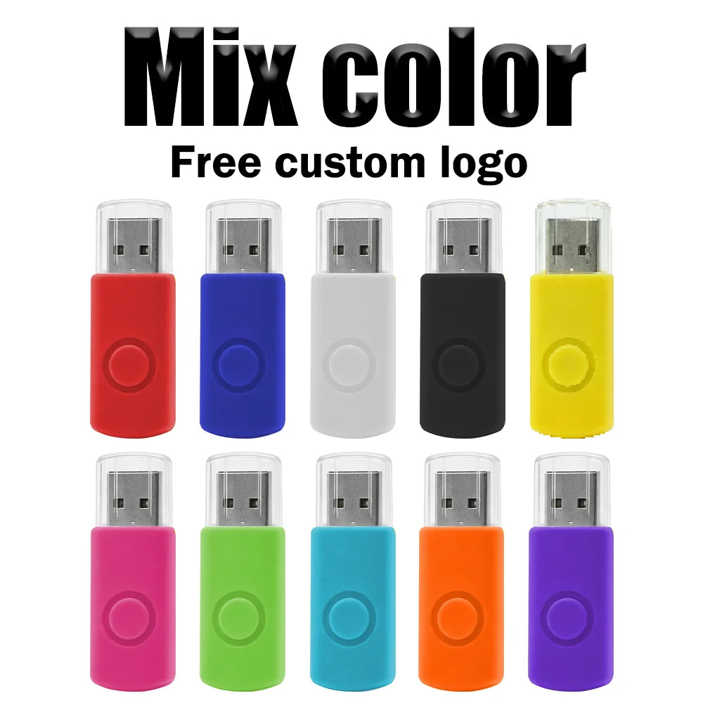 100-Pack Custom Logo Metal USB Flash Drives 4GB–128GB | Bulk