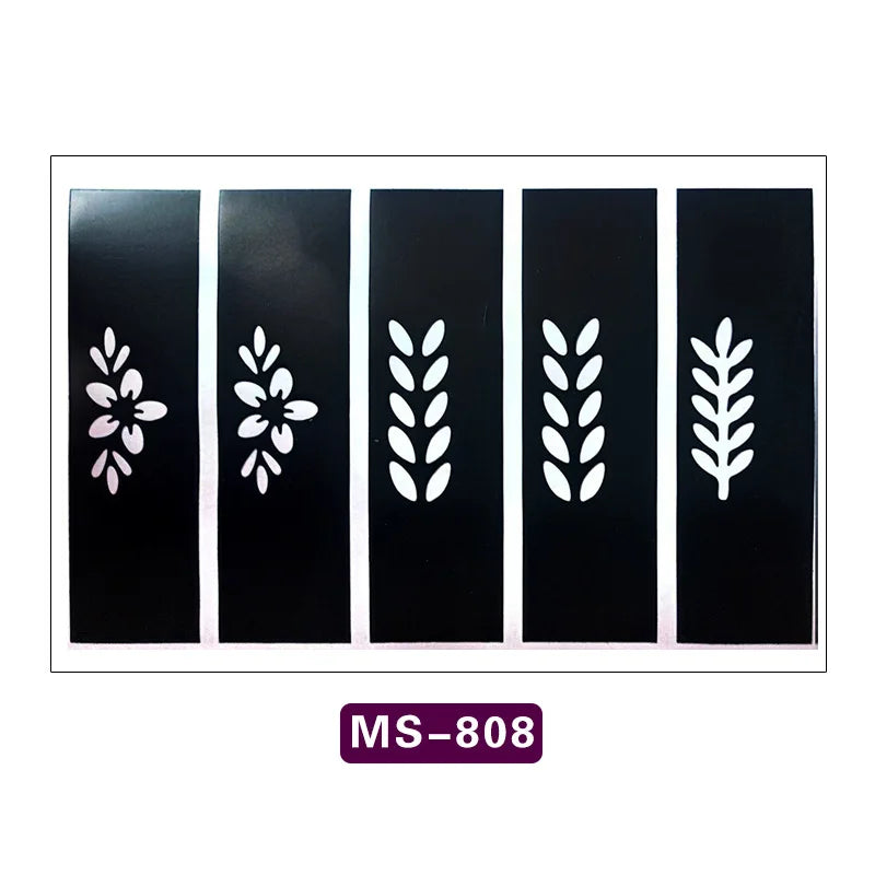 Hand Drawn Floral Temporary Tattoo Sticker – Cosmetic Grade Temporary Tattoo Sticker PRIMED F