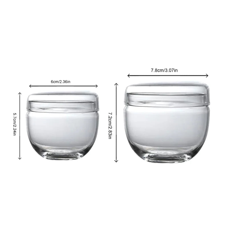 Small Glass Jar with Lid | Mini Kitchen Storage Container