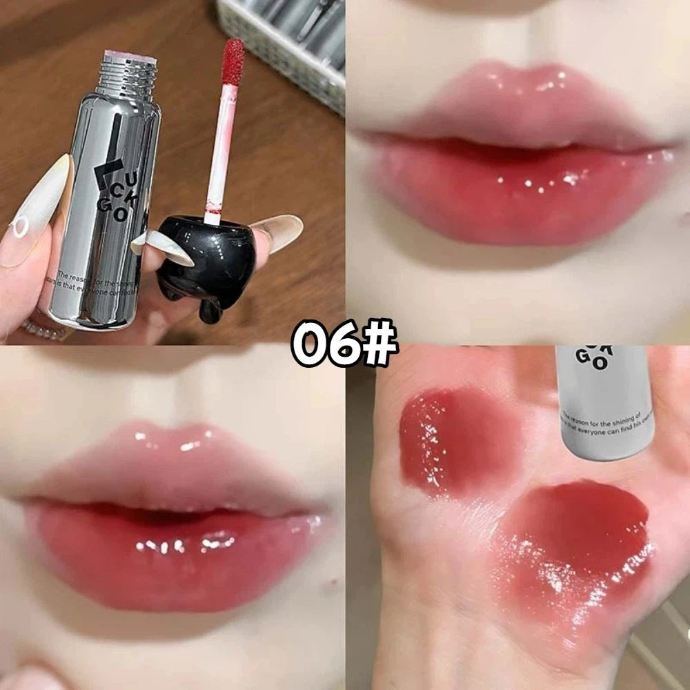 Watery Mirror Lip Gloss – Moisturizing Shiny Lip Glaze 6 Colors