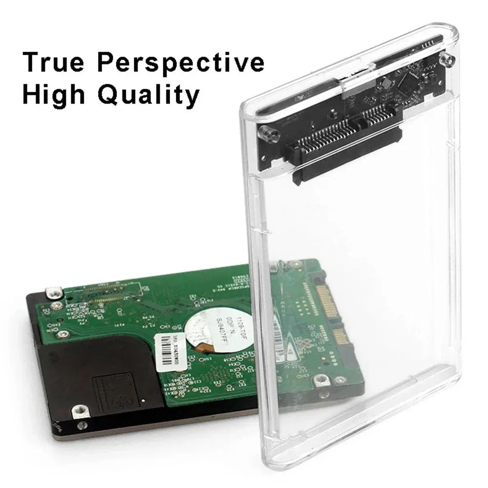 Transparent 2.5" USB 3.0 SATA HDD SSD Enclosure | Up to 6TB HDD SSD Enclosure PRIMED