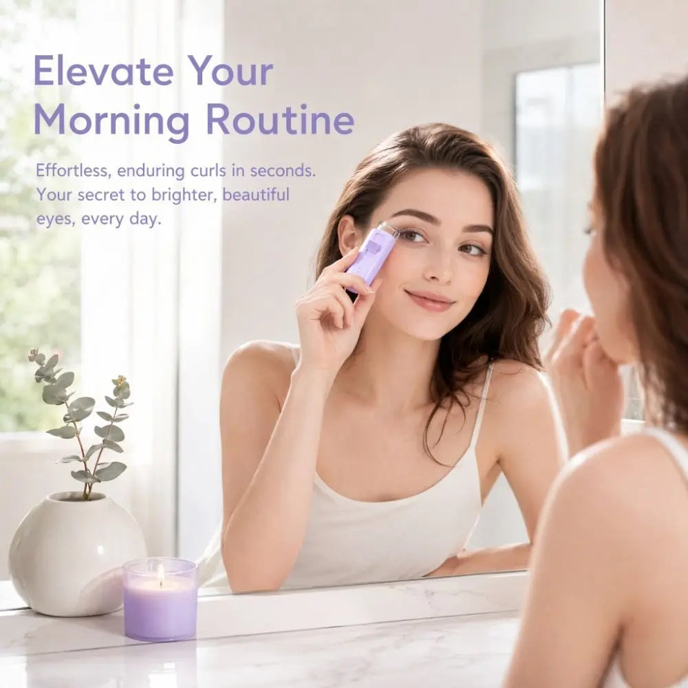 USB Electric Heated Eyelash Curler – Fast Heat, Long-Lasting Lift