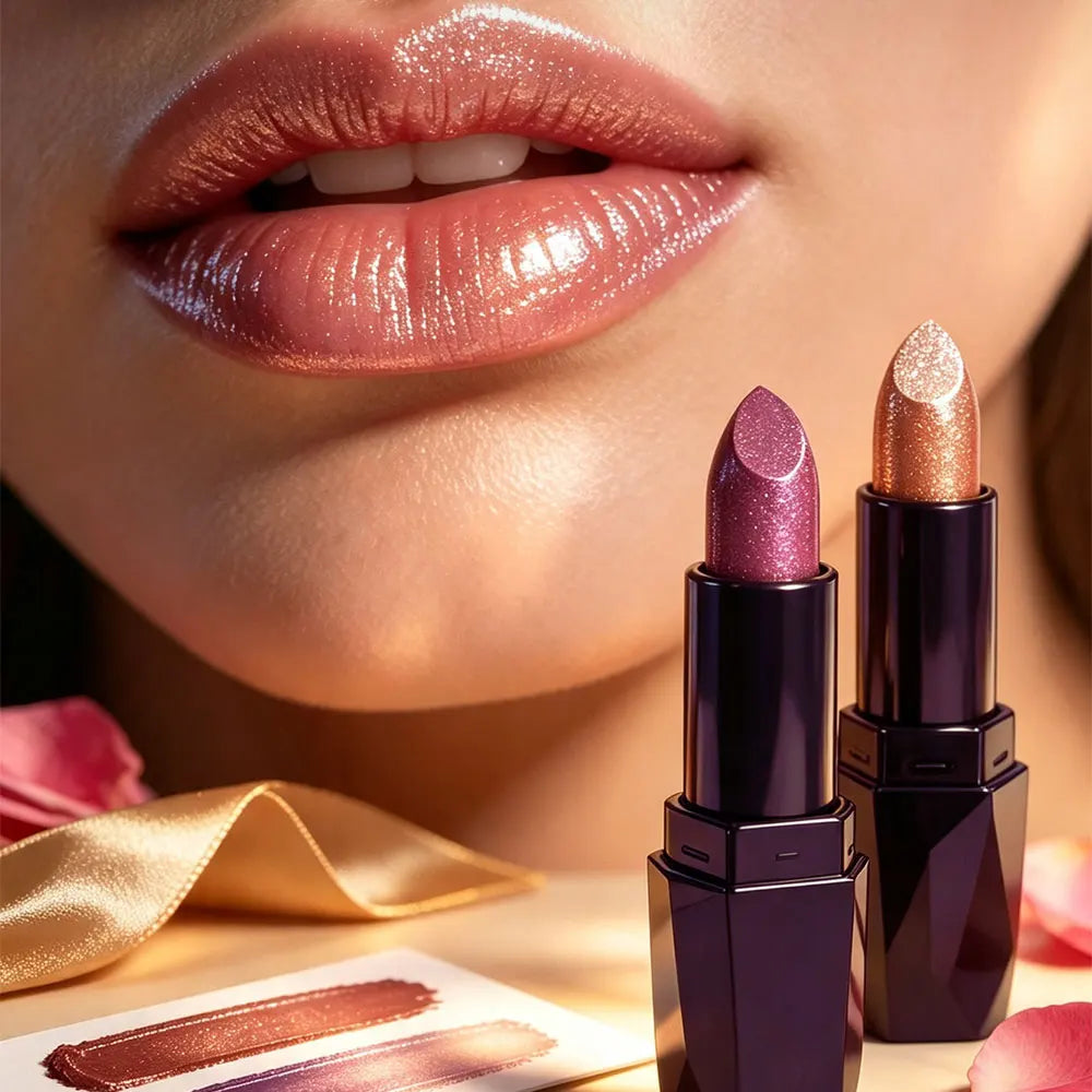 Art Value Diamond Shimmer Metallic Lipstick | Waterproof Gloss Metallic Lipstick PRIMED