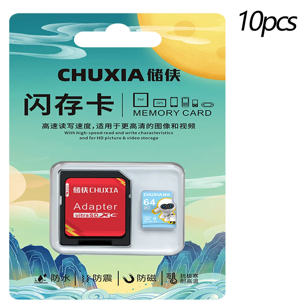 10-Pack Class 10 Micro SD Cards 32GB–256GB | TF Flash Memory Micro SD Card PRIMED 512GB
