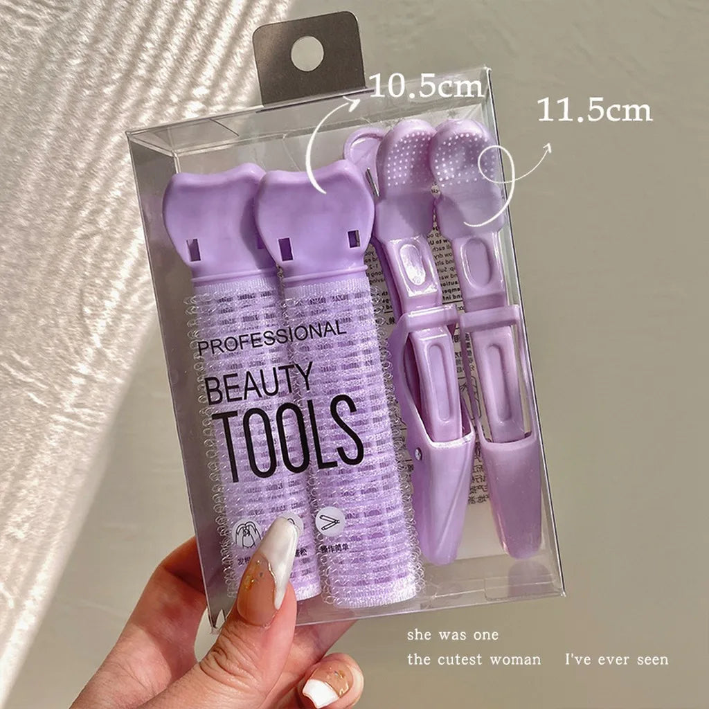 Root Lifting Hair Clips & Roller Set – Volumizing Styling
