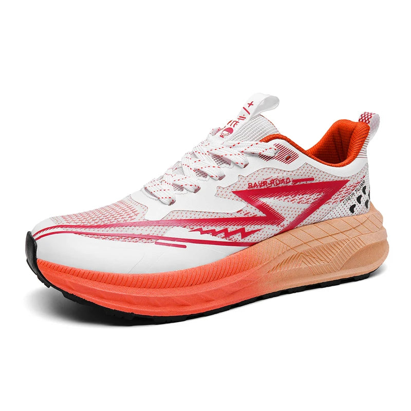 LETCOMFIT Carbon Plate Running Shoes – Lightweight Sneakers Running Sneakers PRIMED Red 45
