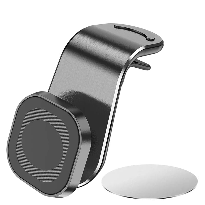 Magnetic Car Phone Holder Air Vent Clip Mount – 360° Rotation Car Phone Mount PRIMED black