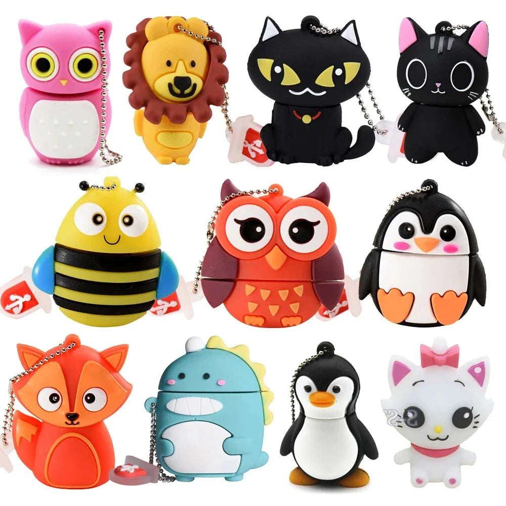 JASTER Cartoon Animal USB Flash Drive 8GB–64GB | Cute Gift USB Flash Drive PRIMED