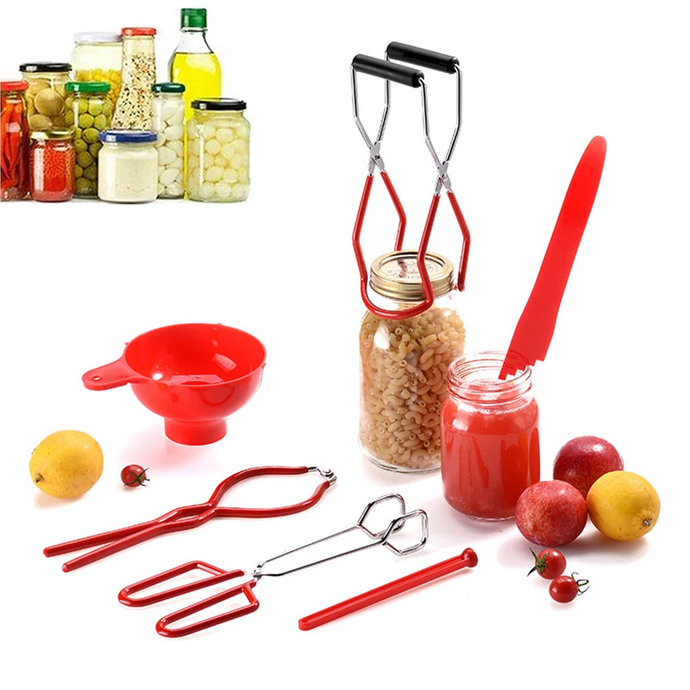 LMETJMA Canning Kit – Jar Lifter, Funnel & Bubble Popper Set Canning Tools Set PRIMED