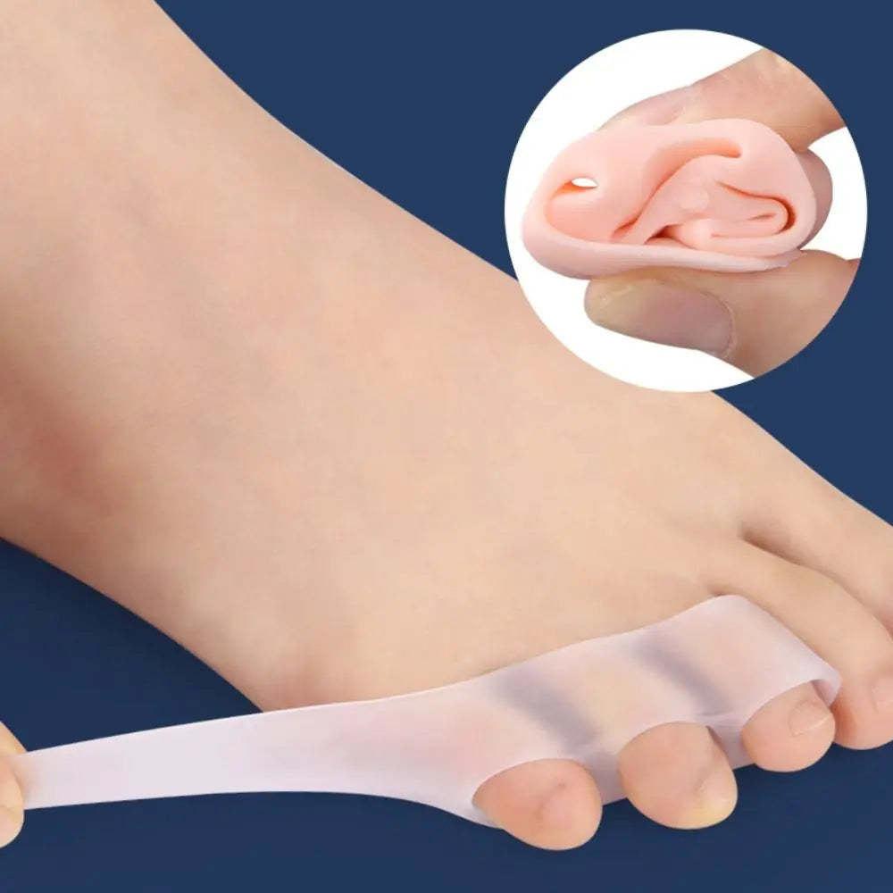Silicone Toe Straightener & Separator 2 Pcs – 3-Hole Design Toe Separator PRIMED