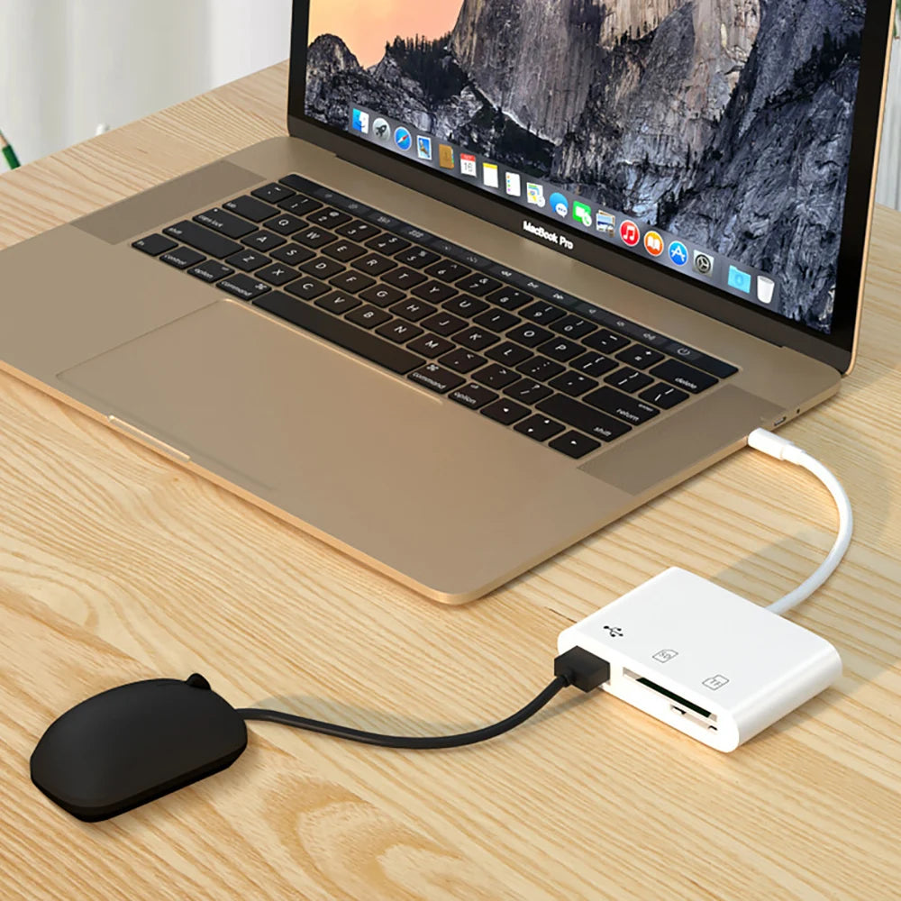 USB-C SD & TF Card Reader OTG Adapter | iPhone 15 MacBook USB-C Card Reader PRIMED