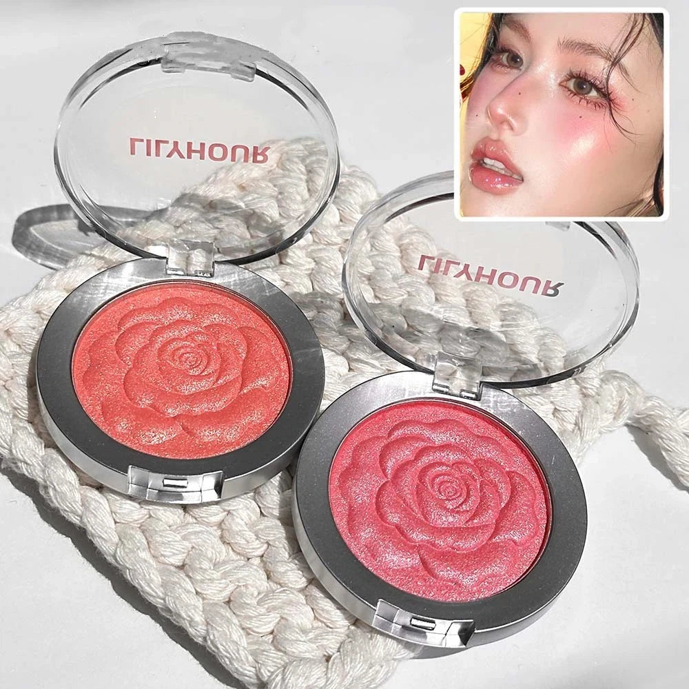 Shimmer Blush Palette – Mineral Pigment Contour & Highlight