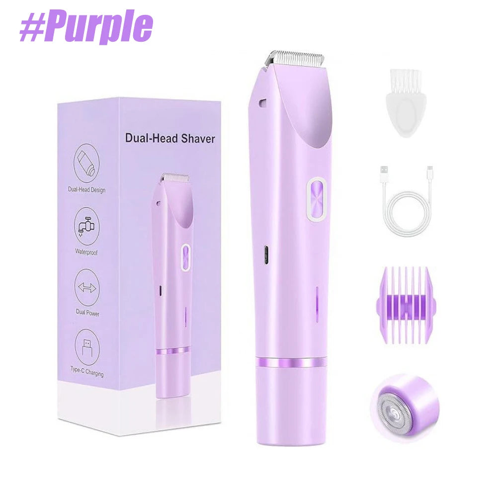 Women's Dual Head Electric Shaver & Bikini Trimmer IPX7