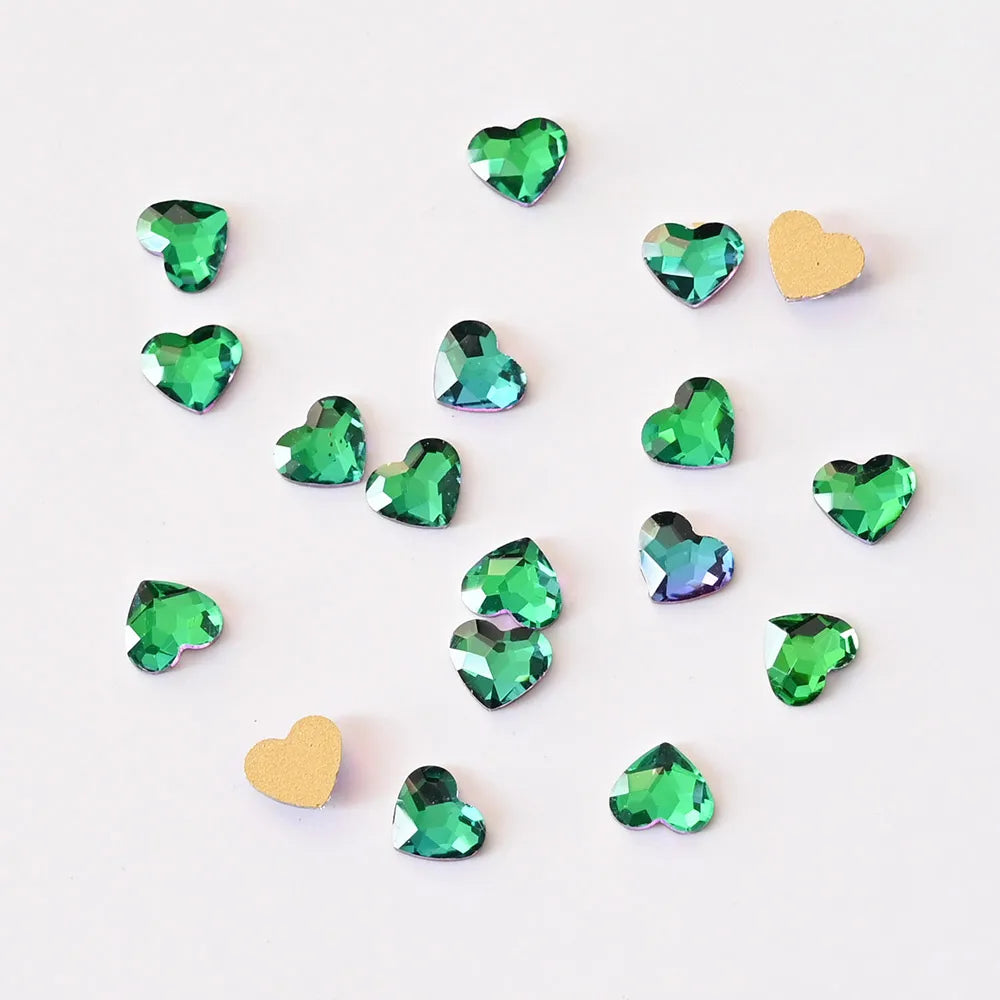 50pc AB Crystal Flatback Glass Rhinestones for 3D Nail Art Nail Art Rhinestones PRIMED JZ26-8(50pcs)