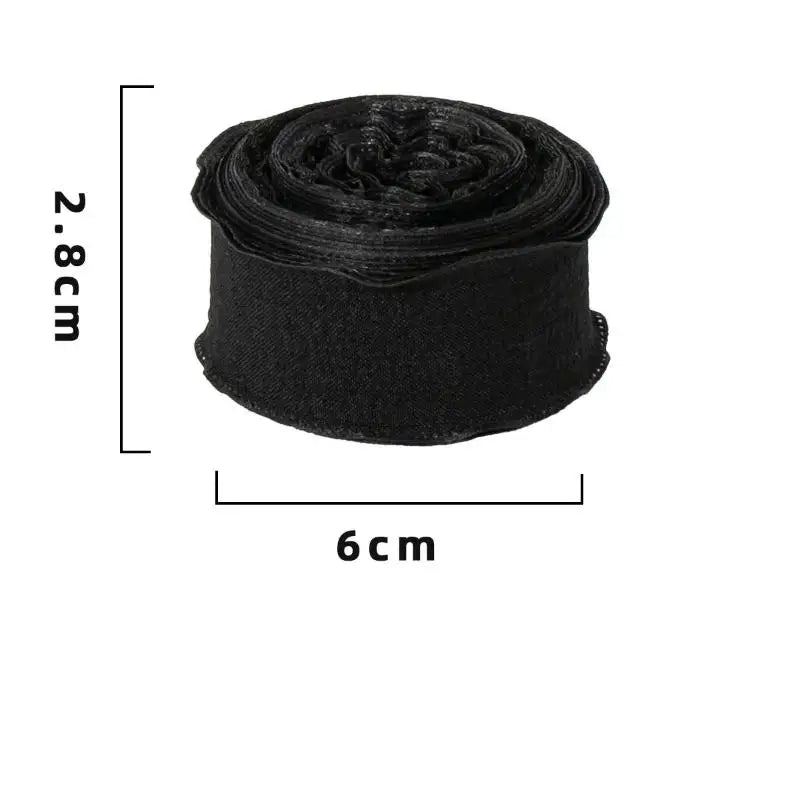 10 Yards Fishtail Wave Edge Pleated Chiffon Ribbon 2.5cm