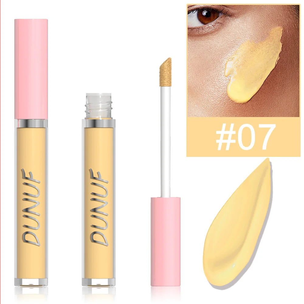 DUNUF Color Correcting Liquid Concealer – 8 Shades, Waterproof