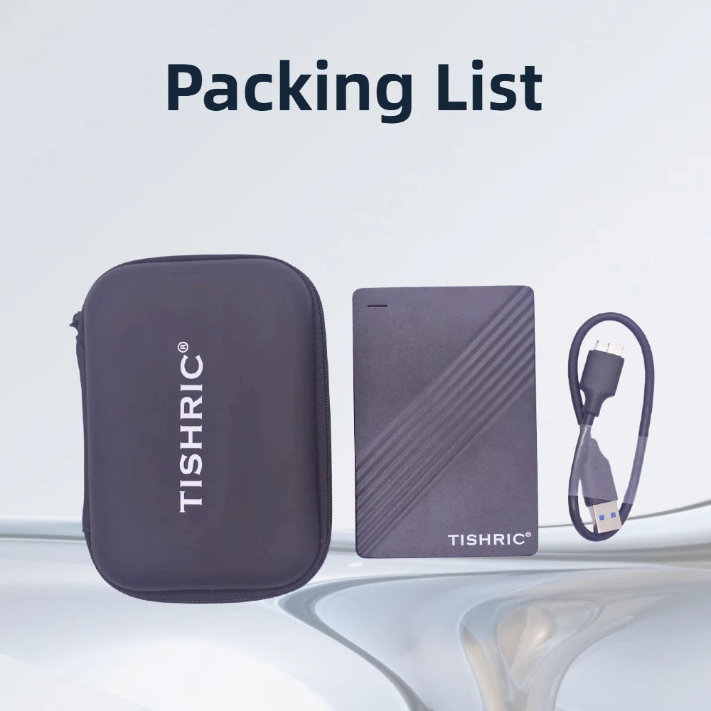 TISHRIC Portable External Hard Drive USB 3.0 – Up to 2TB Portable External HDD PRIMED