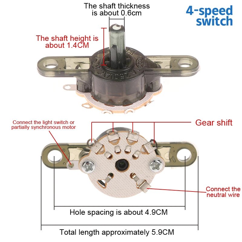 Round Fan Speed Control Switch – Floor & Wall Fan Replacement