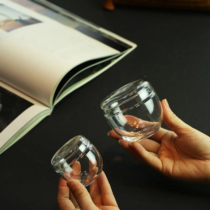 Small Glass Jar with Lid | Mini Kitchen Storage Container