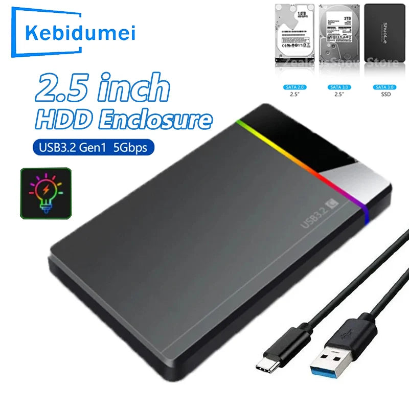 2.5" USB 3.2 SATA Hard Drive Enclosure – SSD & HDD 6TB Hard Drive Enclosure PRIMED