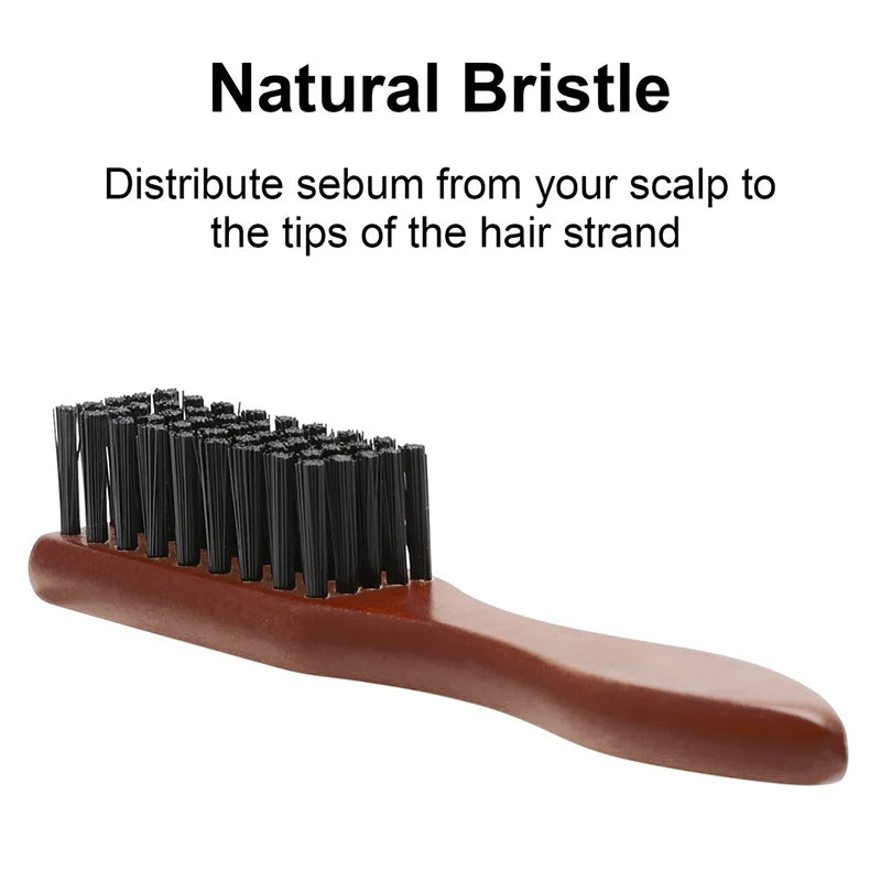 Wooden Beard Cleaning Brush – Salon & Barbershop Hair Sweep