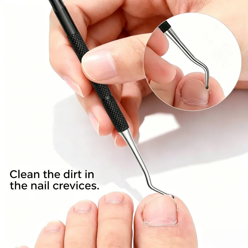 Stainless Steel Pedicure Kit – Sharp Nail Clippers & Grooming Set