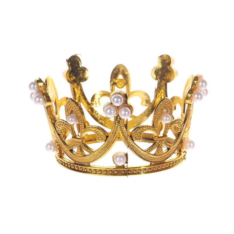 Mini Crown Cake Topper – Princess Tiara Birthday Decoration