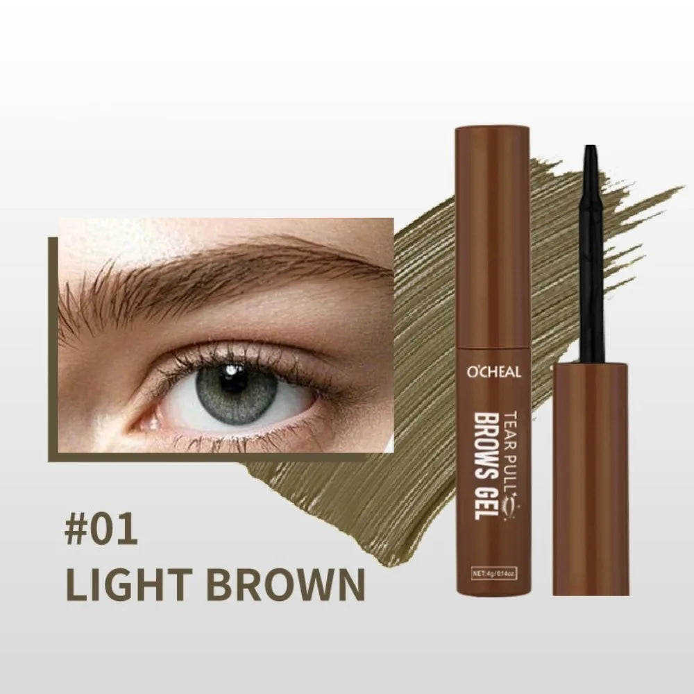 Peel Off Semi-Permanent Eyebrow Tint Gel | Waterproof Brow Eyebrow Tint Gel PRIMED 01 LIGHT BROWN
