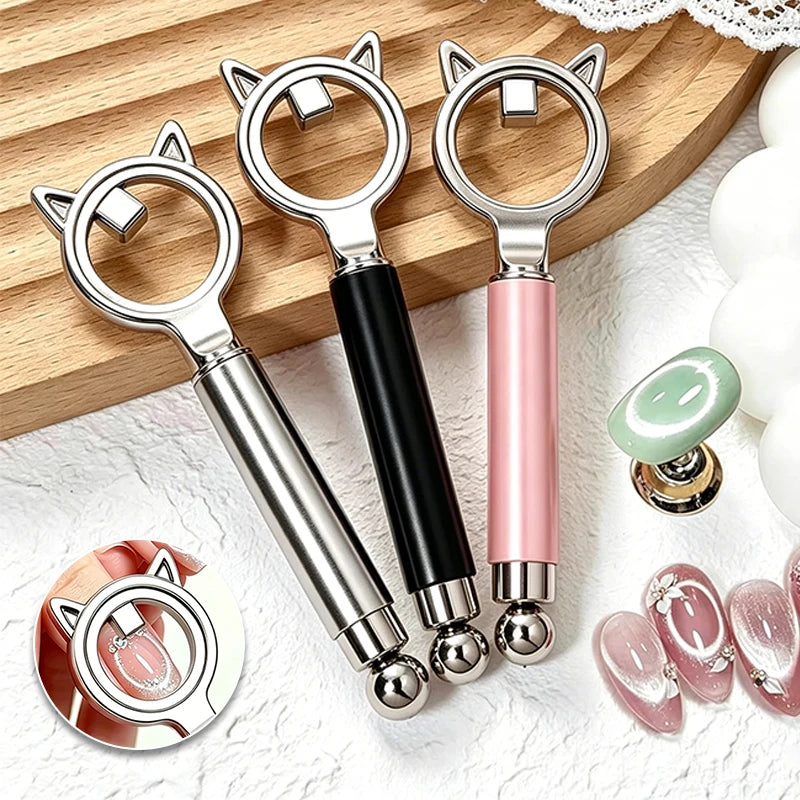 Dual-Head Cat Eye Nail Art Magnet | Hollow Halo Ring Tool Nail Art Magnet PRIMED