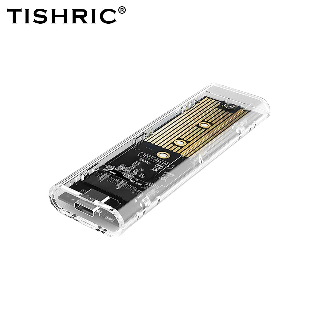 TISHRIC M.2 NVMe NGFF SSD Enclosure USB 3.1 Type-C 10Gbps SSD Enclosure PRIMED