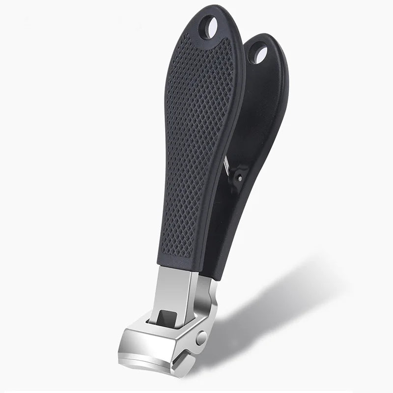 Stainless Steel Nail Clipper – Curved Blade, Large Opening Nail Clipper PRIMED Black