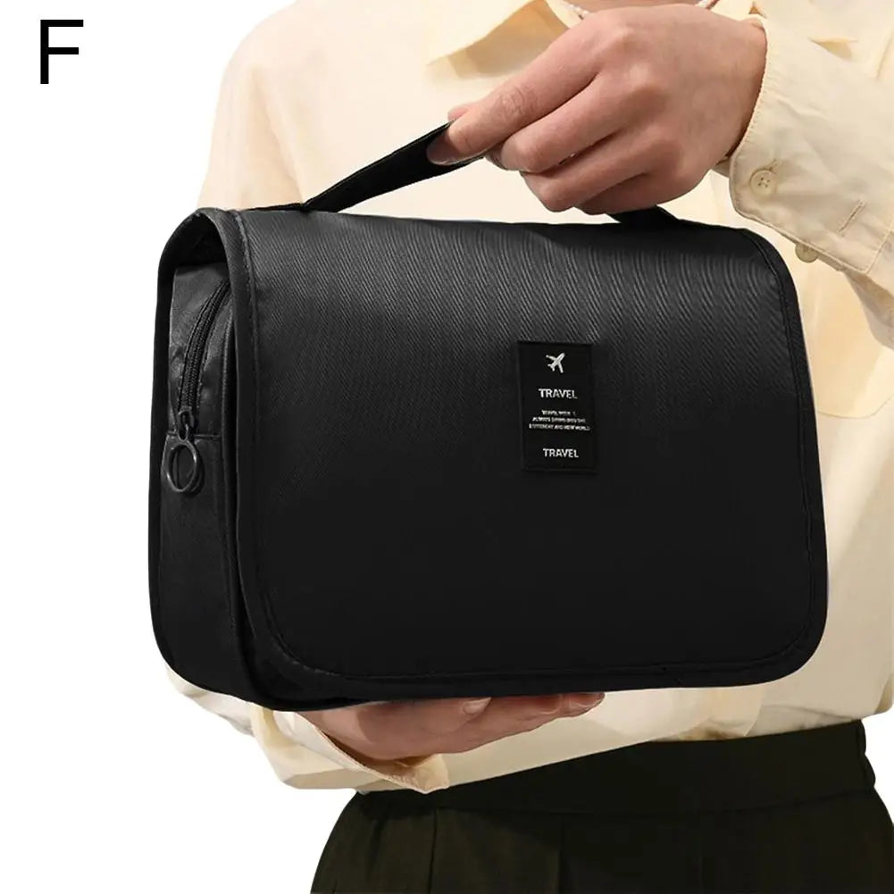 Travel Makeup Bag with Hook – Waterproof Toiletry Organizer