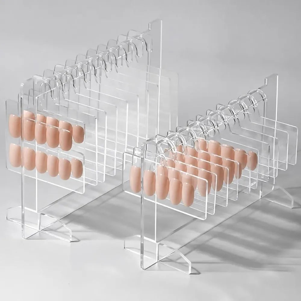Acrylic Nail Art Display Rack – Transparent Desktop Stand