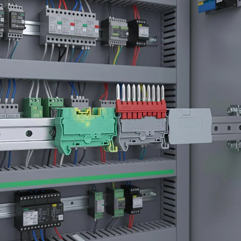 PT2.5 DIN Rail Spring Terminal Block Kit – Tool-Free Wiring