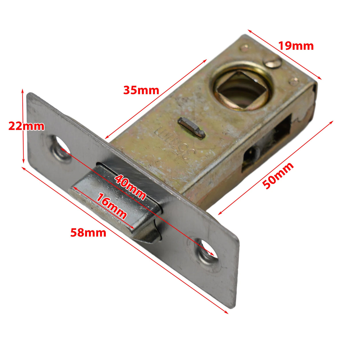 Zinc Alloy Flat Strike Plate for Tubular Mortice Latch