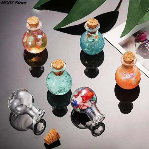 10 Pcs Mini Cork Glass Bottles – DIY Wishing & Potion Vials Mini Glass Vials PRIMED