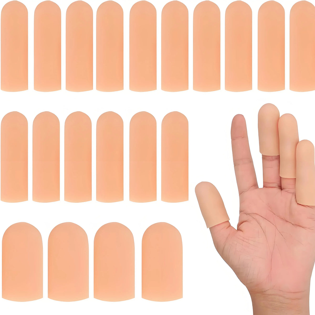 Waterproof Silicone Gel Finger Sleeves – Reusable Finger Cover Silicone Finger Sleeve PRIMED
