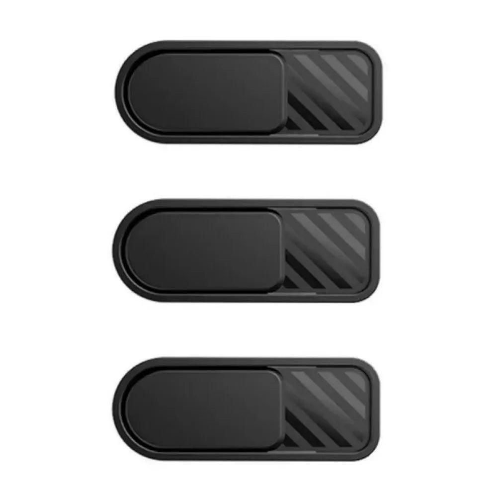 Sliding Webcam Camera Lens Cover – Privacy Blocker for Laptop & Phone Webcam Privacy Cover PRIMED Black-3Pcs