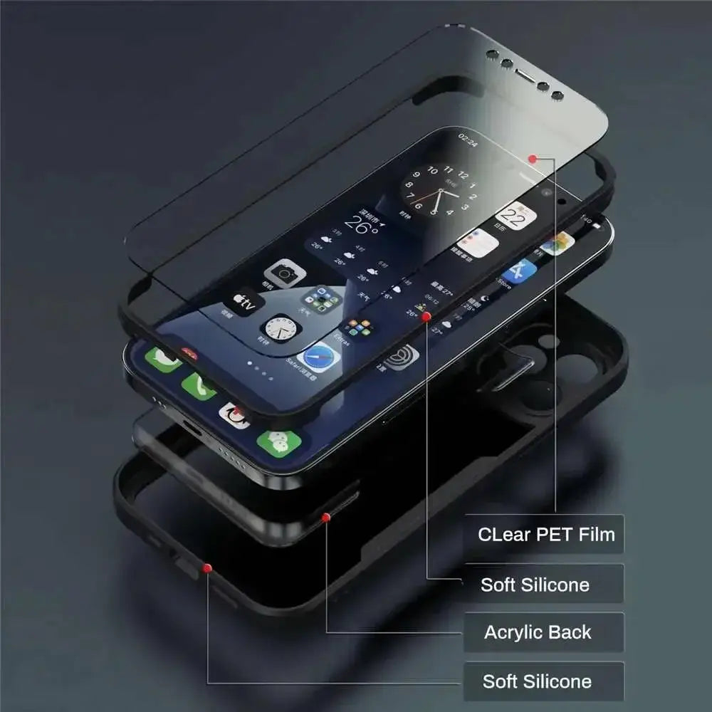 360° Full Cover iPhone Case – Anti-Scratch Screen Protection Phone Case PRIMED