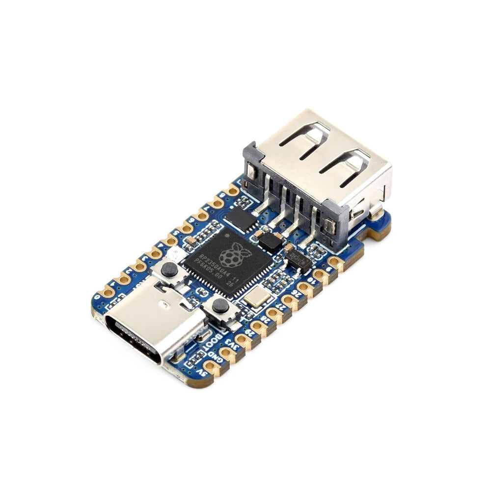 TISHRIC RP2350A USB-A Mini Dev Board 150MHz 520KB SRAM 2MB Flash Microcontroller Dev Board PRIMED 1PC China Mainland