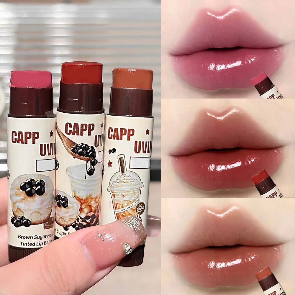 Cappuvini 3-Piece Moisturizing Lip Balm Set | Glossy & Plumping Lip Balm Set PRIMED B