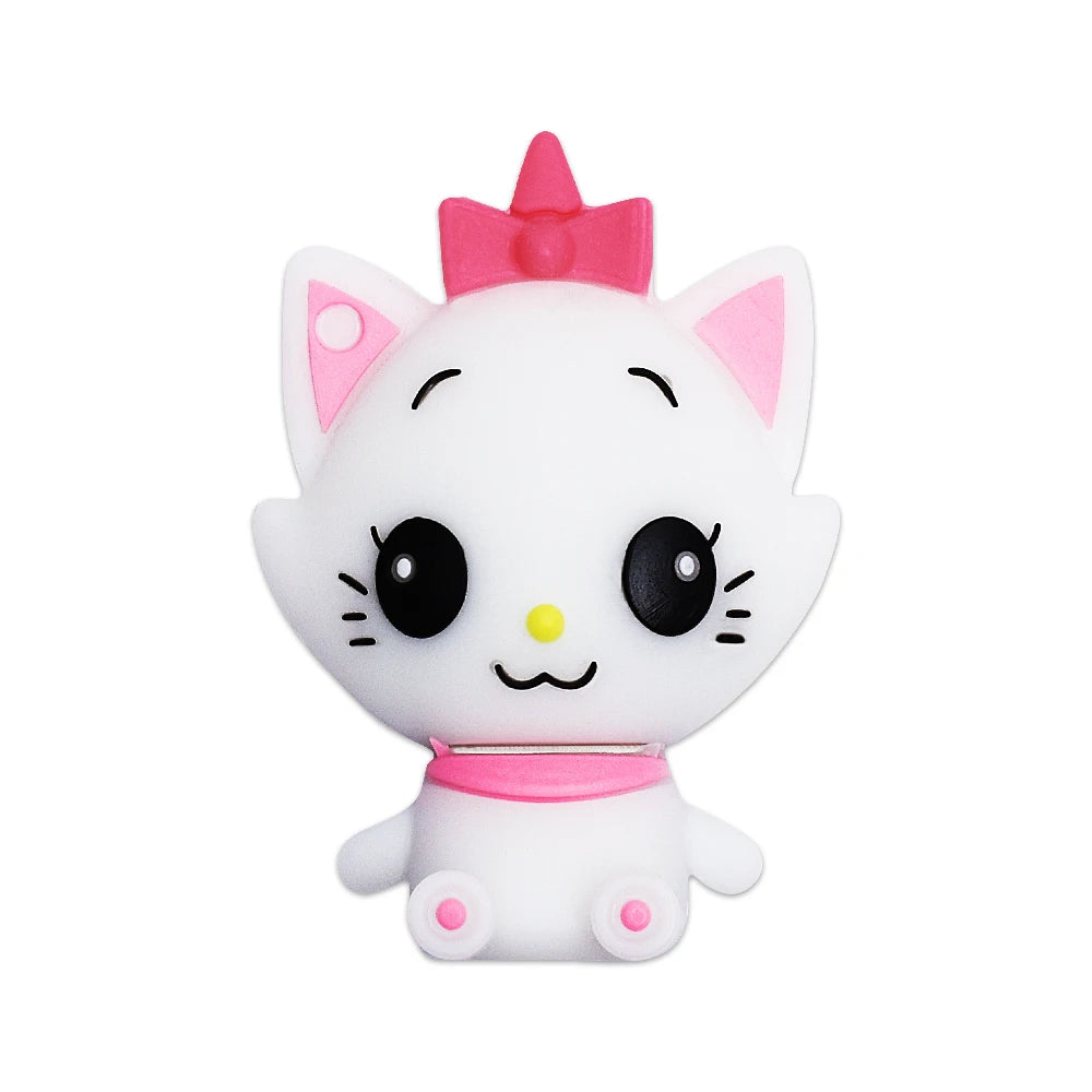 JASTER Cartoon Animal USB Flash Drive 8GB–64GB | Cute Gift USB Flash Drive PRIMED 4GB White cat CN