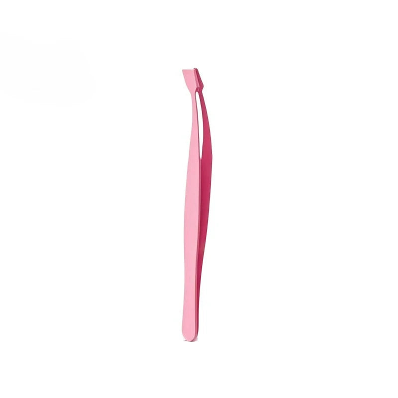 Ouriner Flat Tip Eyelash Tweezers | Precision Lash Extension Tool Eyelash Extension Tweezers PRIMED Pink