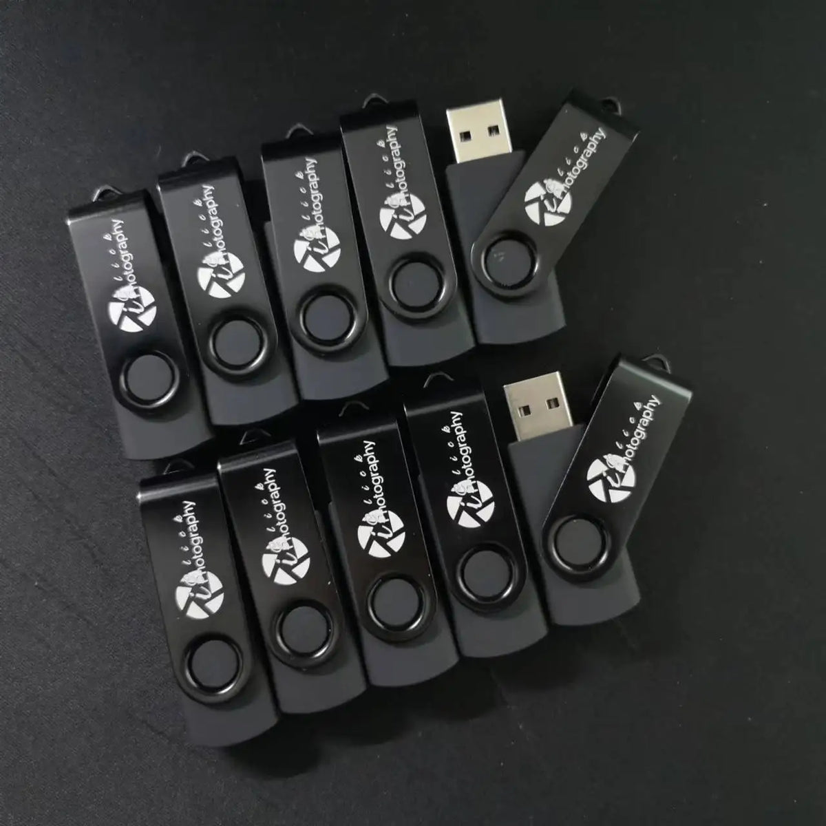 50-Pack Custom Logo USB 2.0 Flash Drives | 1GB–64GB Metal USB Flash Drives PRIMED