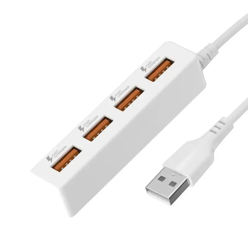 USB 2.0 4-Port Hub Power Strip Charger with Extension Cable USB Hub PRIMED
