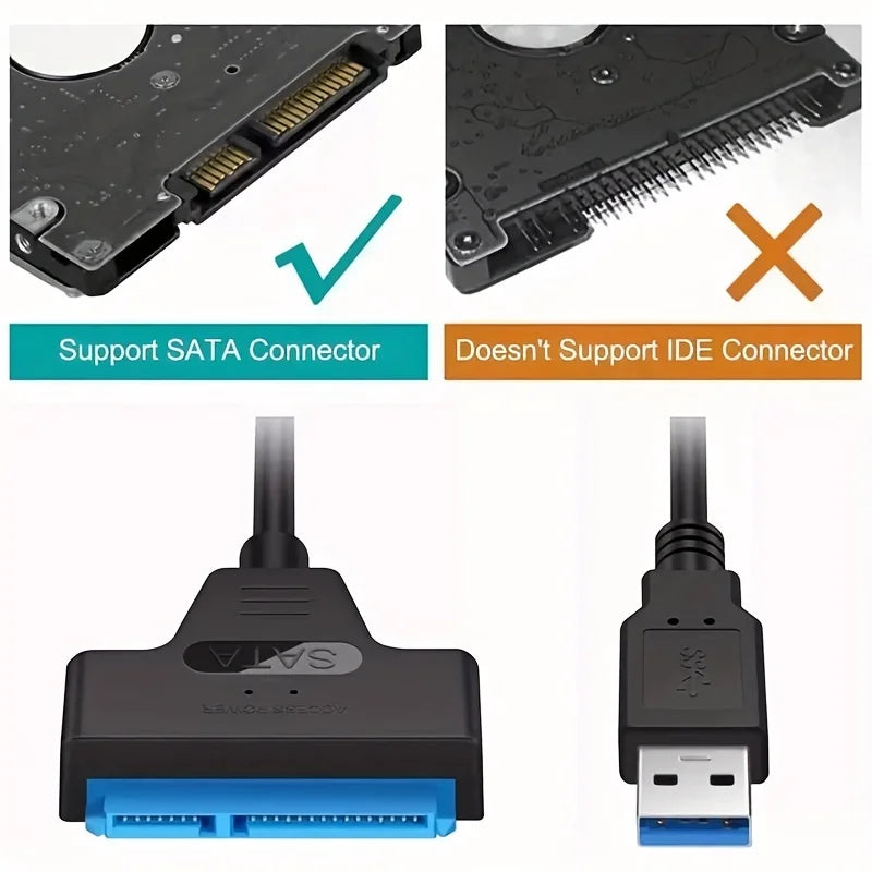 SATA to USB 3.0 Adapter Cable | 2.5" HDD & SSD Converter SATA USB Adapter PRIMED