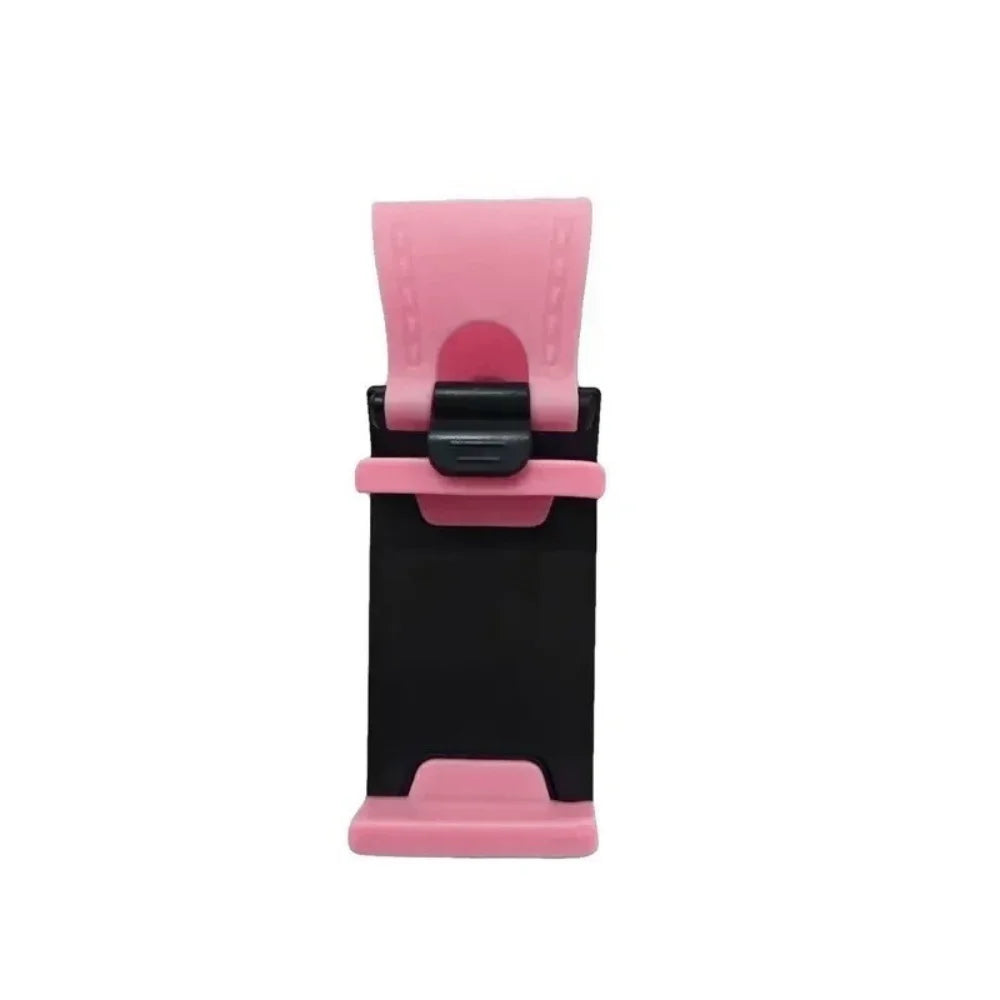 Universal Car Steering Wheel Phone Holder & GPS Mount Car Phone Mount PRIMED Pink