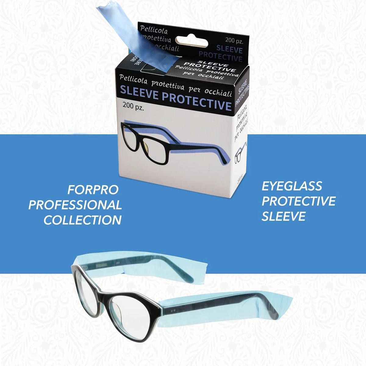 200Pcs Barber Glasses Leg Sleeves – Anti-Slip & Hygienic Eyeglass Sleeve Covers PRIMED